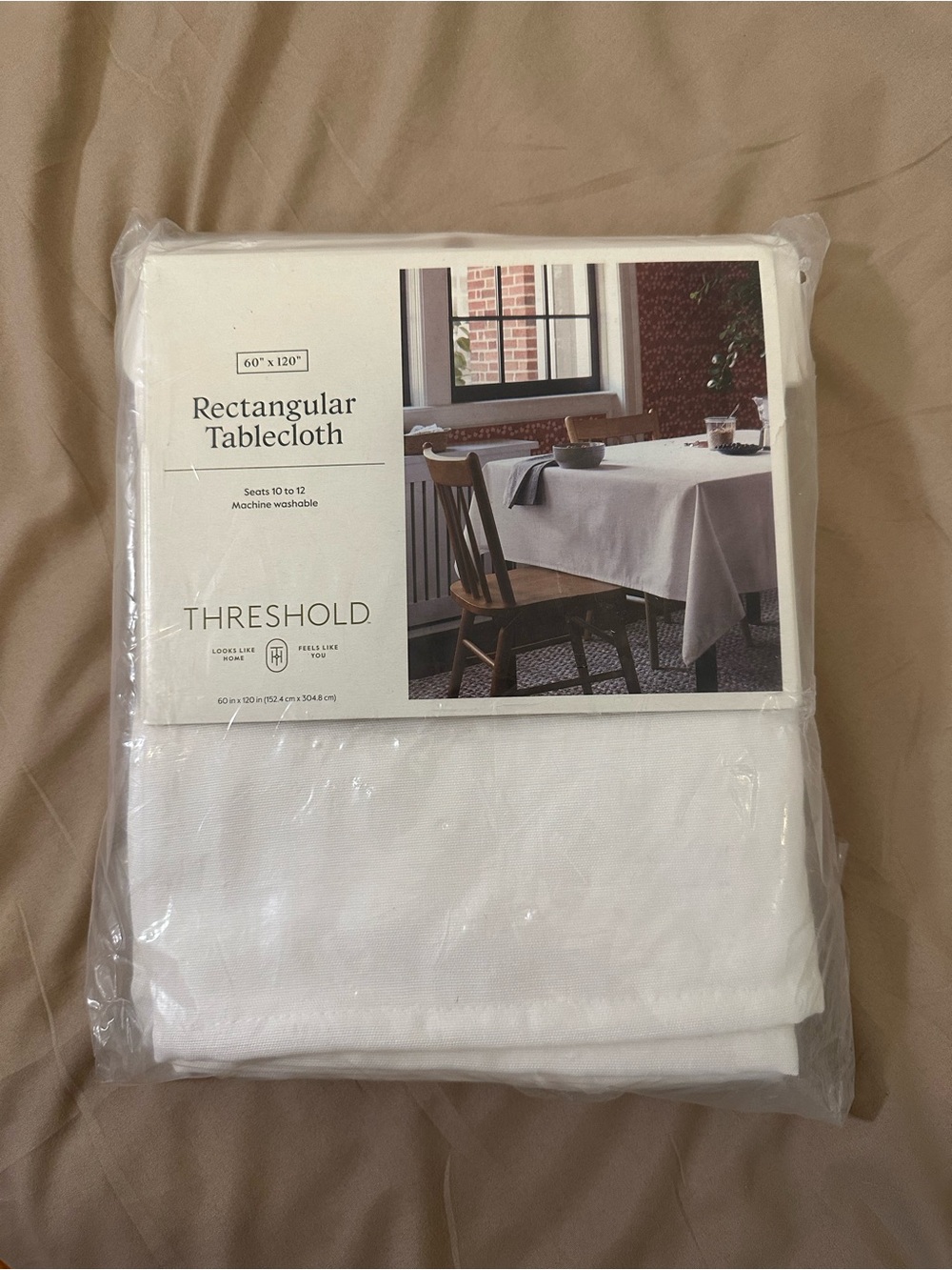 Threshold 60in x 120in Rectangular Tablecloth - Crisp White